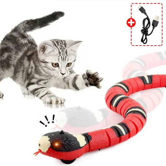 Interactive Automatic Electronic Snake Cat Toy
